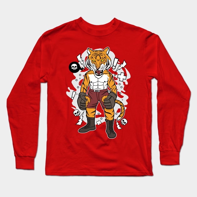 TIGER MMA Long Sleeve T-Shirt by beanbeardy